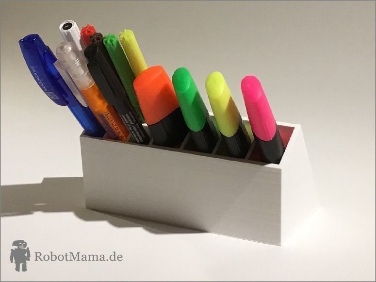 Office Pencil Holder Free 3D print model_1