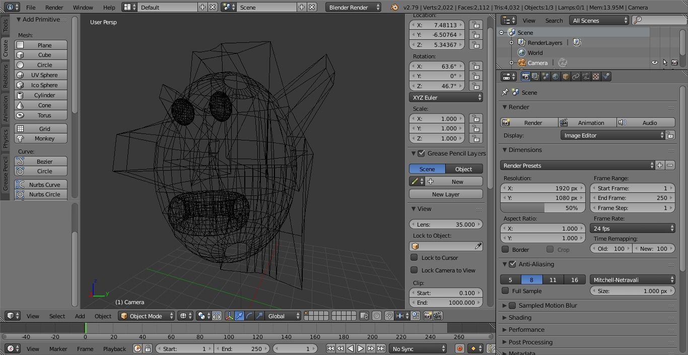 SpaceEmperor head Low-poly 3D model_2
