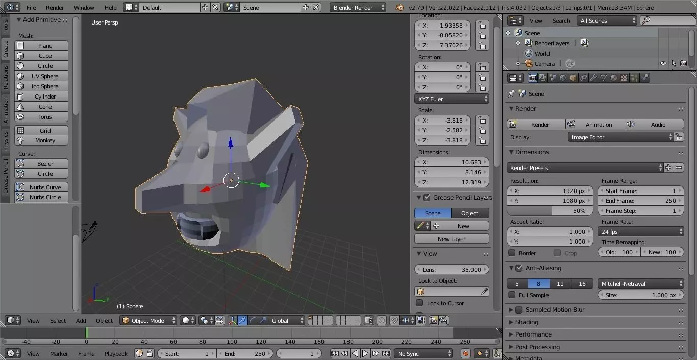 SpaceEmperor head Low-poly 3D model_0
