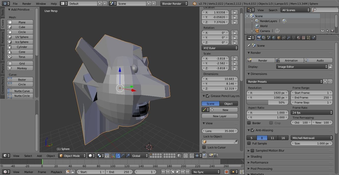 SpaceEmperor head Low-poly 3D model_3