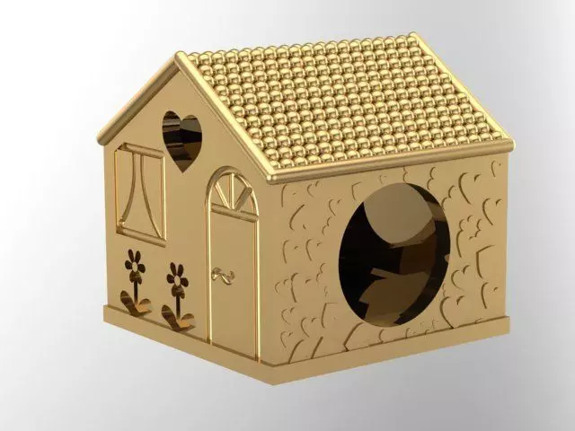 happy house charm ball 3D print model