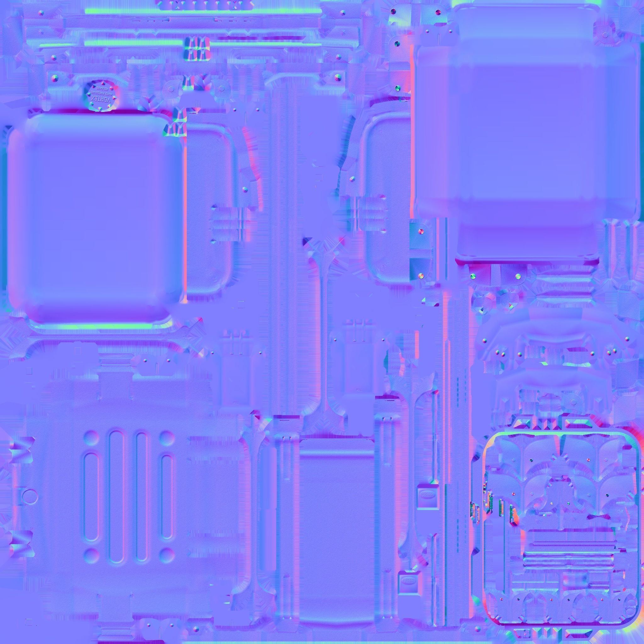 Small military case for Gun VR AR low-poly 3D model low-poly Low-poly 3D model_19