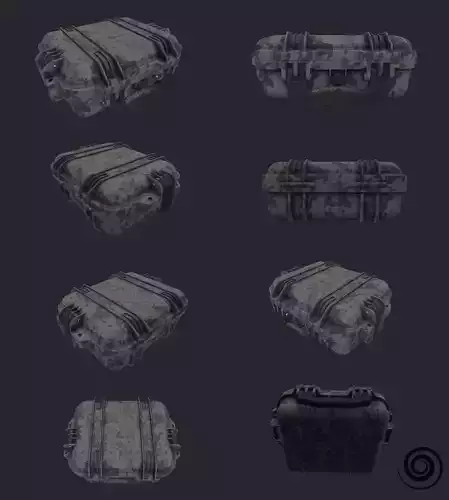 Small military case for Gun VR AR low-poly 3D model low-poly Low-poly 3D model Small military case for Gun VR AR low-poly 3D model low-poly Low-poly 3D model
