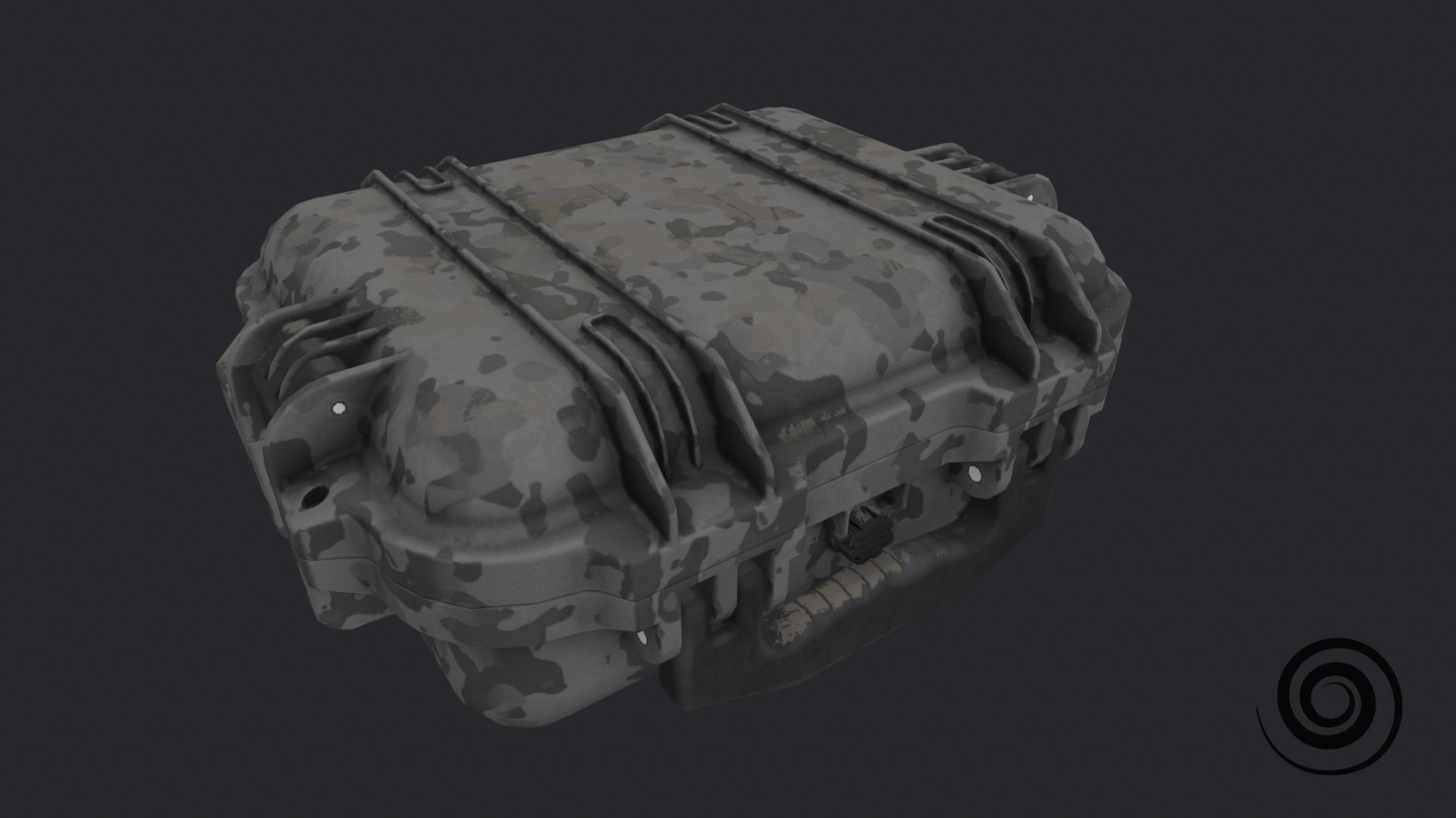 Small military case for Gun VR AR low-poly 3D model low-poly Low-poly 3D model_8