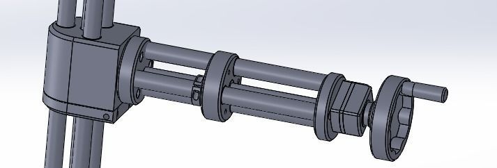 The Xz axis manual adjustment mechanism 3D model_3