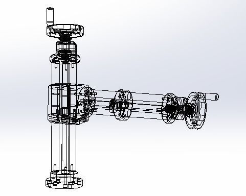 The Xz axis manual adjustment mechanism 3D model_4