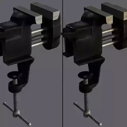 Table vise Low-poly 3D model