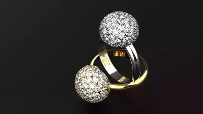 beautiful wedding ring print 3d