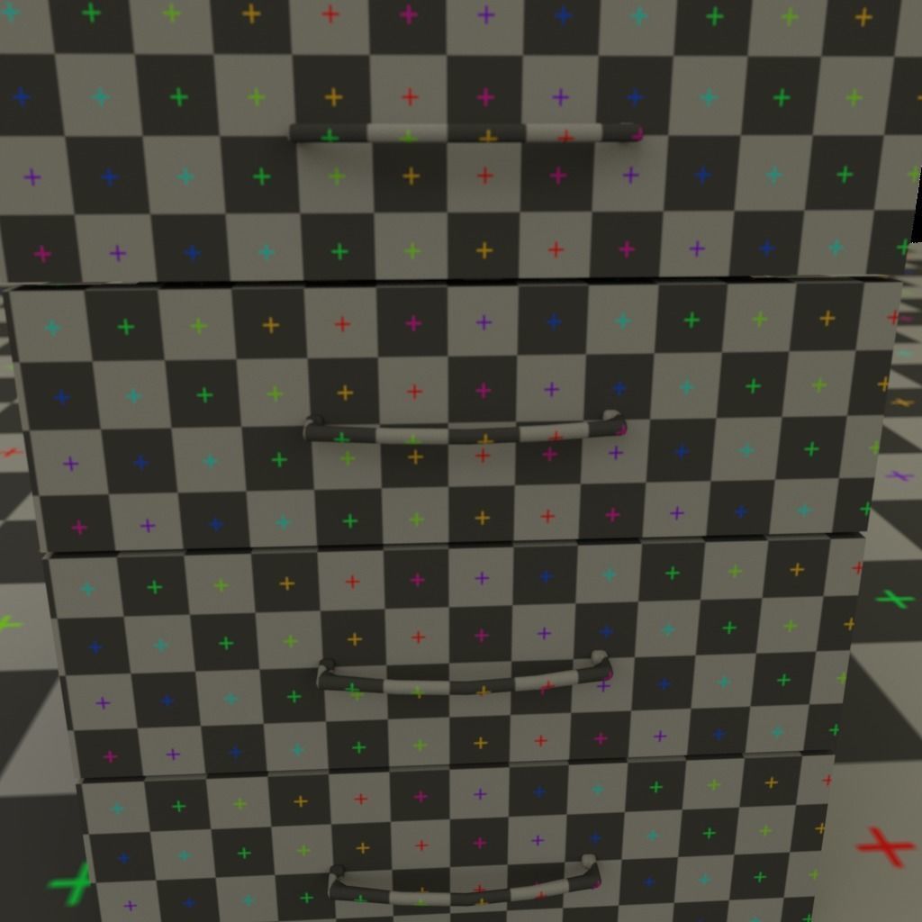 Drawers collection with bonus objects 3D model_38