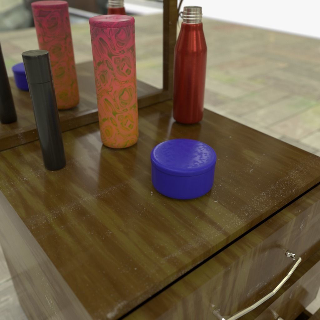 Drawers collection with bonus objects 3D model_20