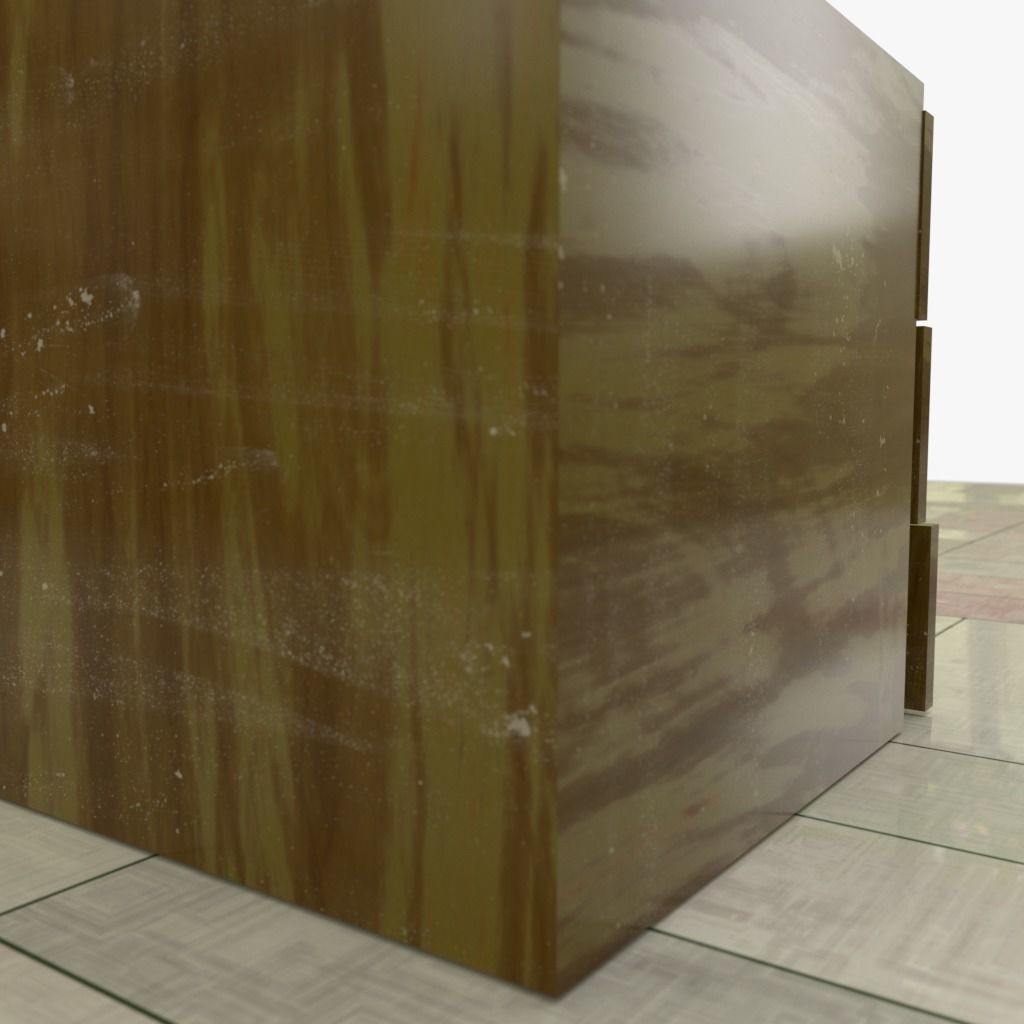 Drawers collection with bonus objects 3D model_16