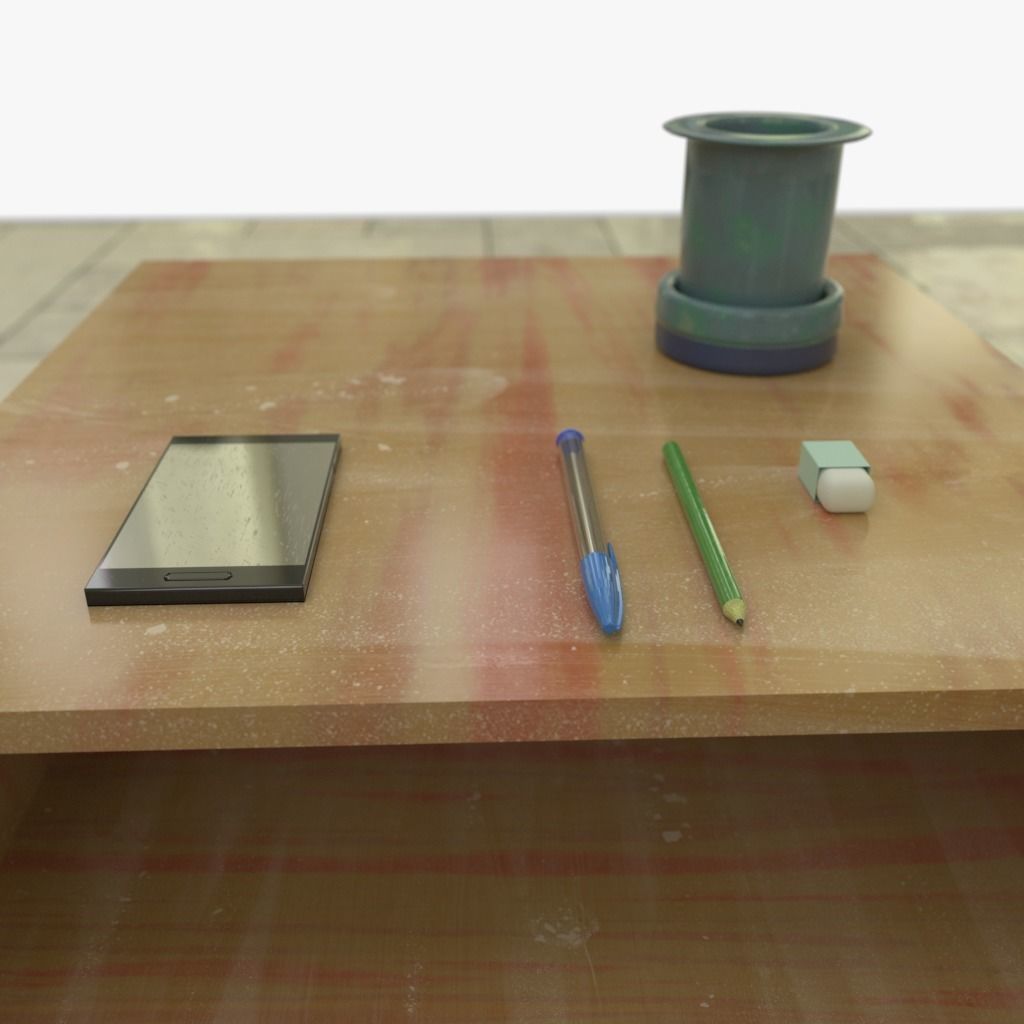 Drawers collection with bonus objects 3D model_33