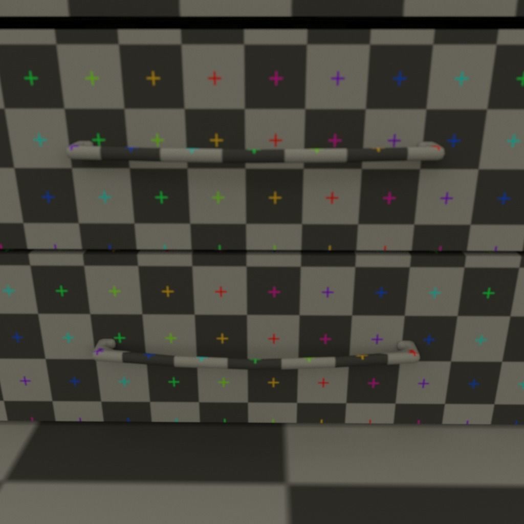 Drawers collection with bonus objects 3D model_13