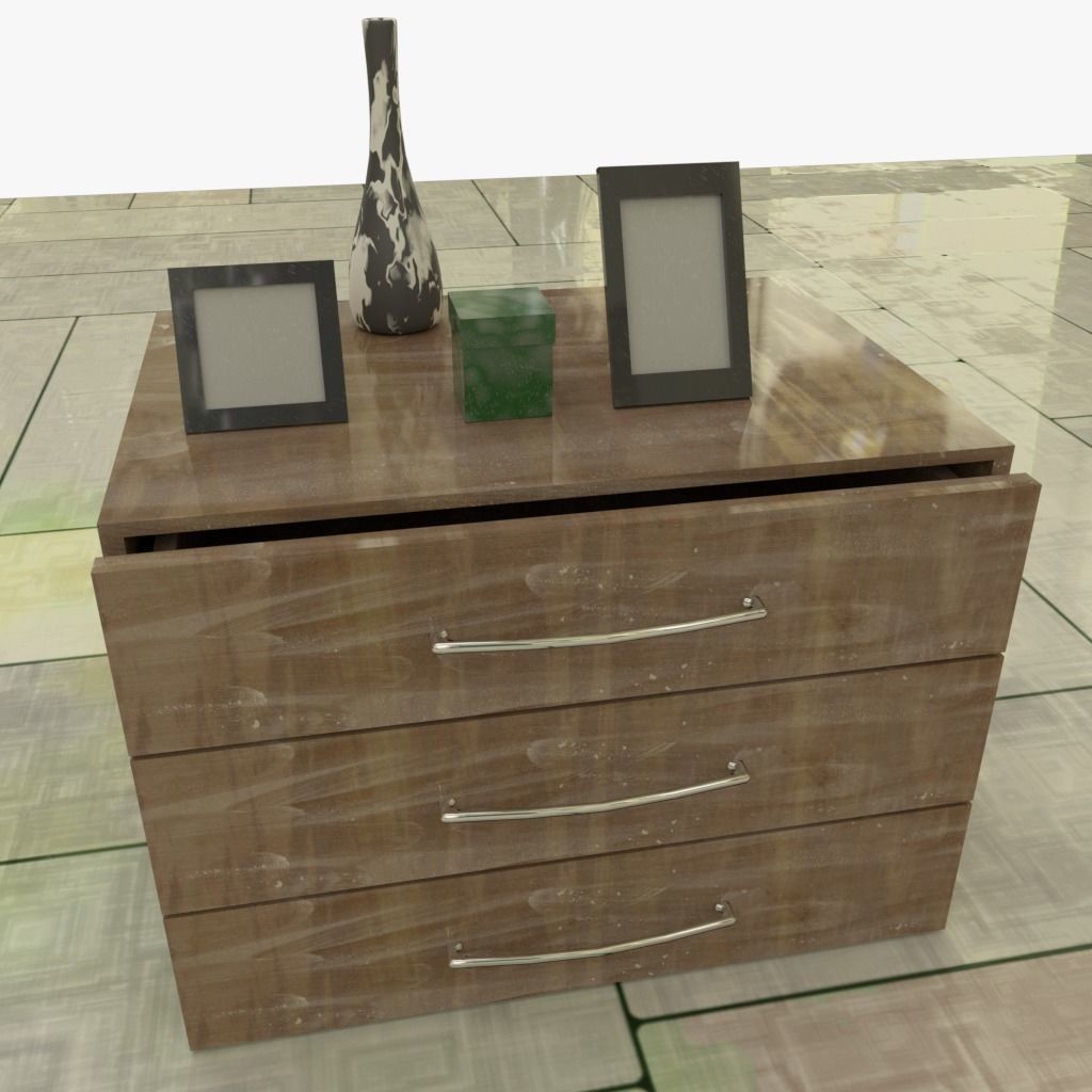 Drawers collection with bonus objects 3D model_41