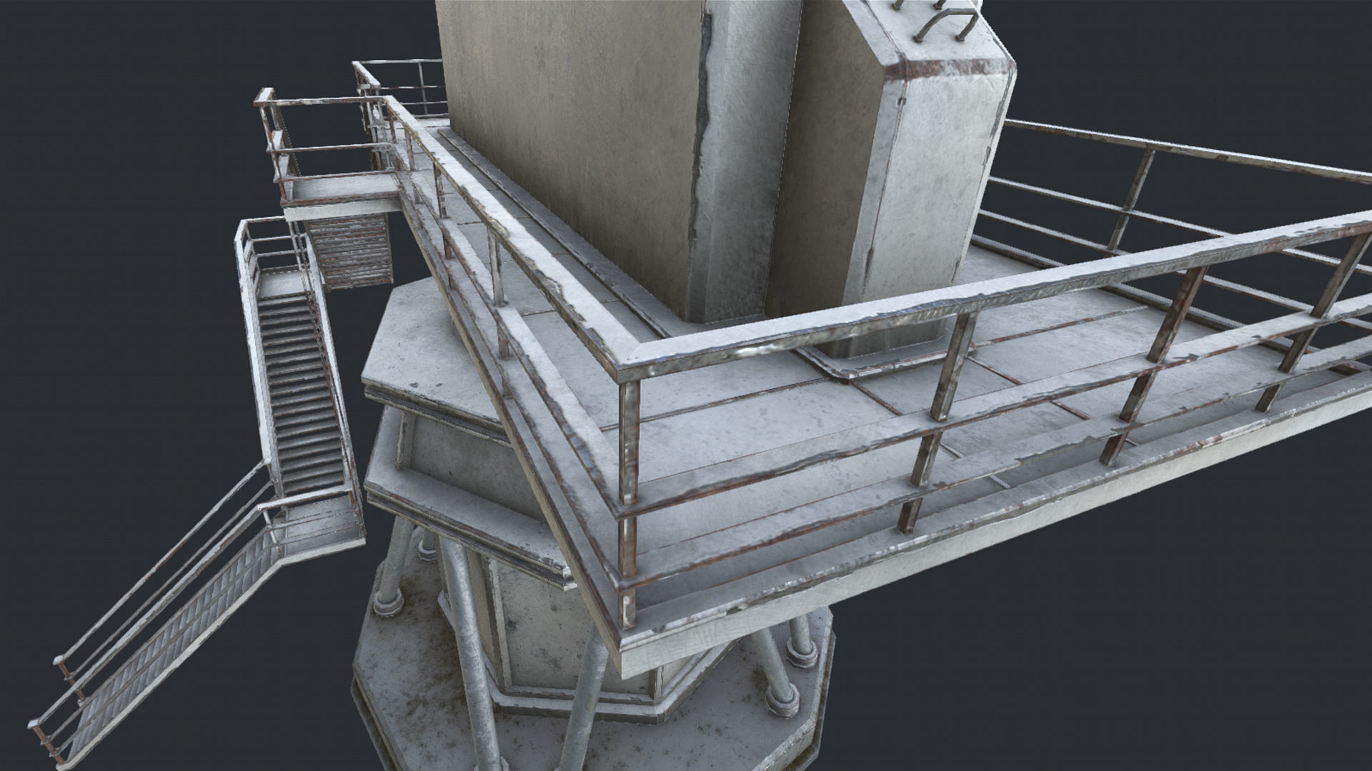 Large Array Radio Telescope PBR Low-poly 3D model_5