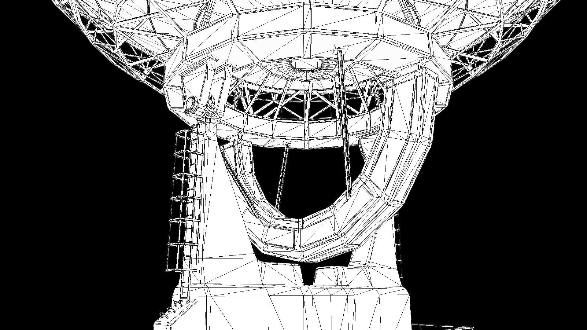 Large Array Radio Telescope PBR Low-poly 3D model_10