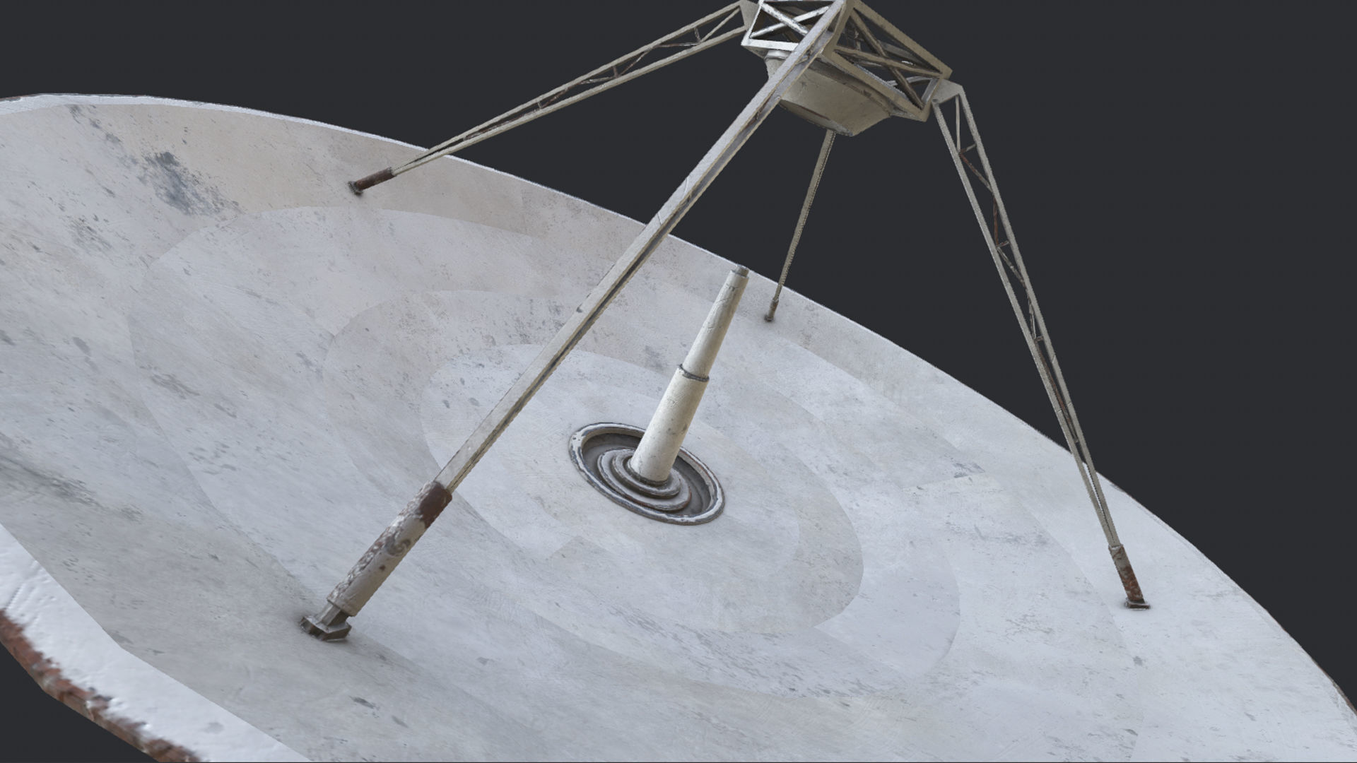 Large Array Radio Telescope PBR Low-poly 3D model_8