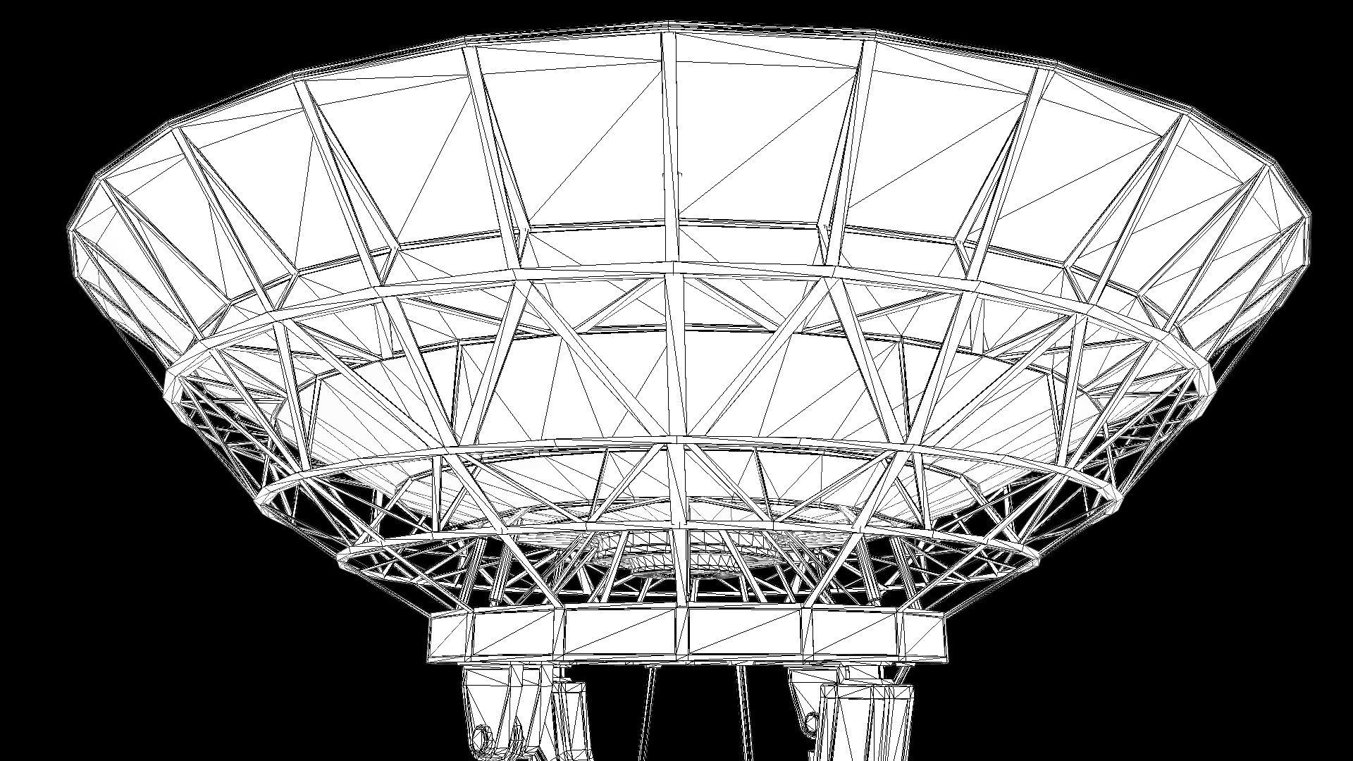Large Array Radio Telescope PBR Low-poly 3D model_9