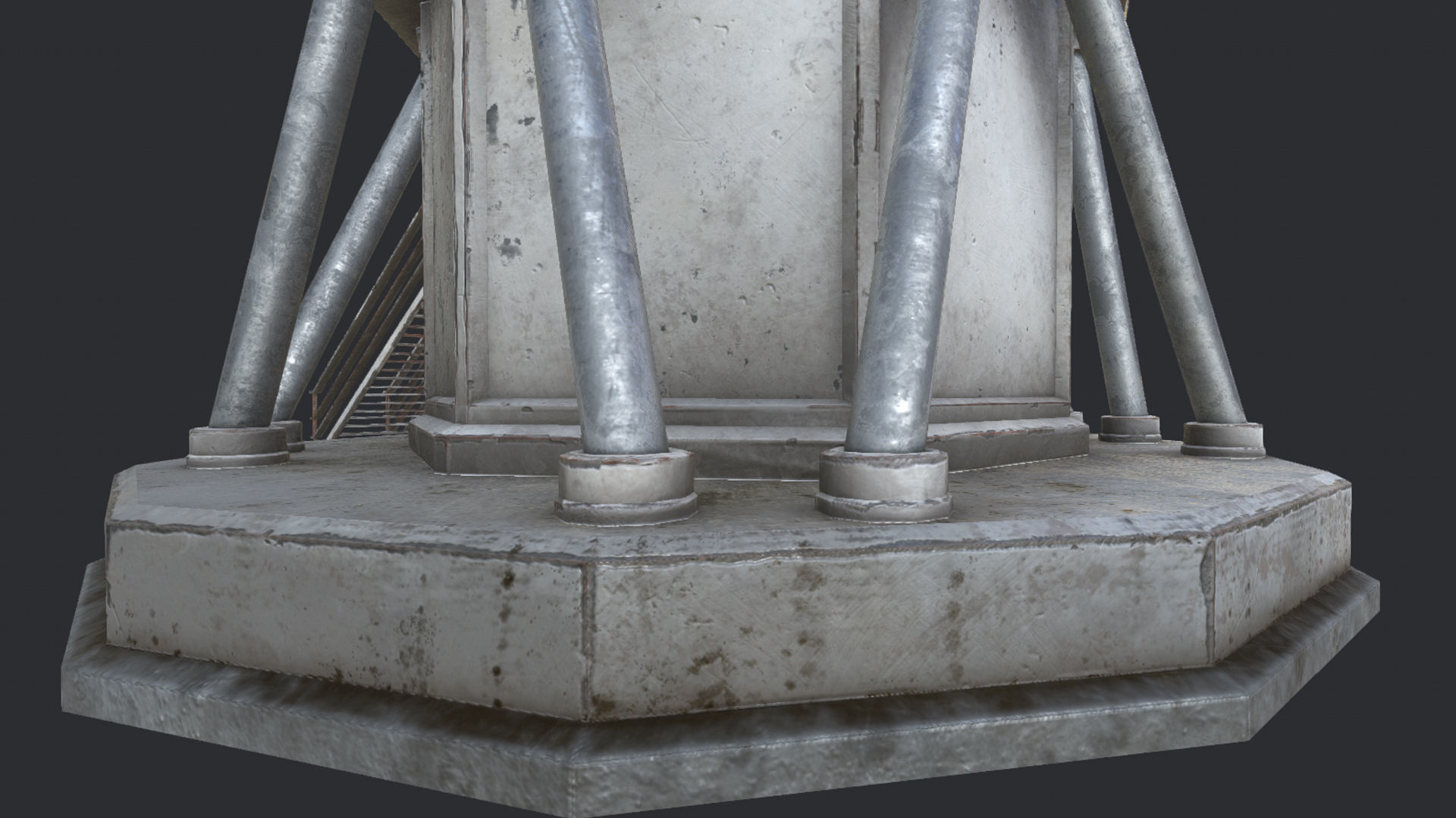 Large Array Radio Telescope PBR Low-poly 3D model_7