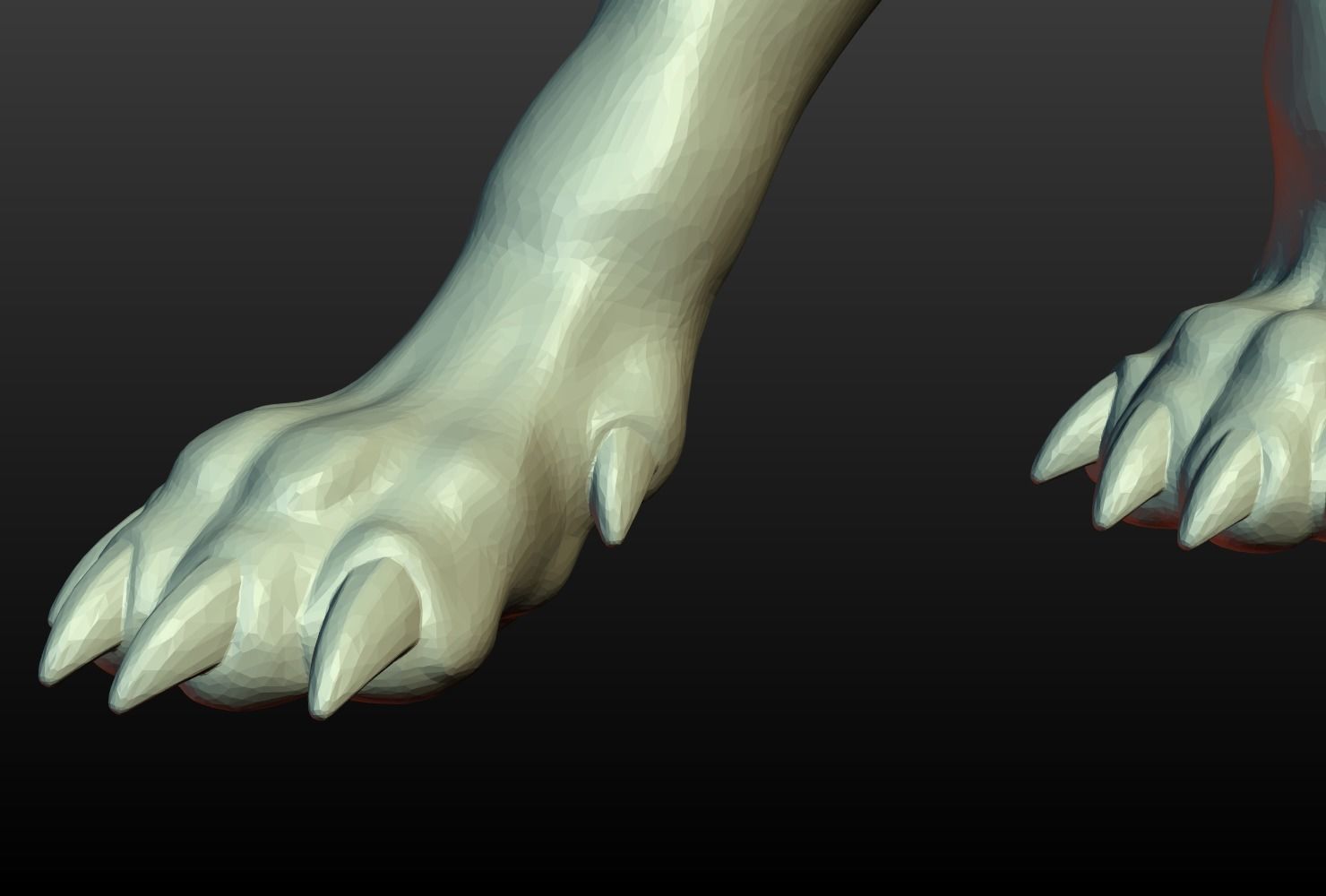 Wolf Figurine 3D print model_9