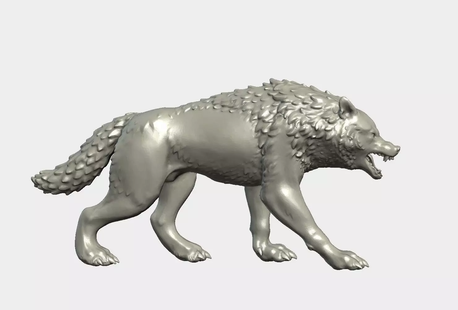 Wolf Figurine 3D print model_0