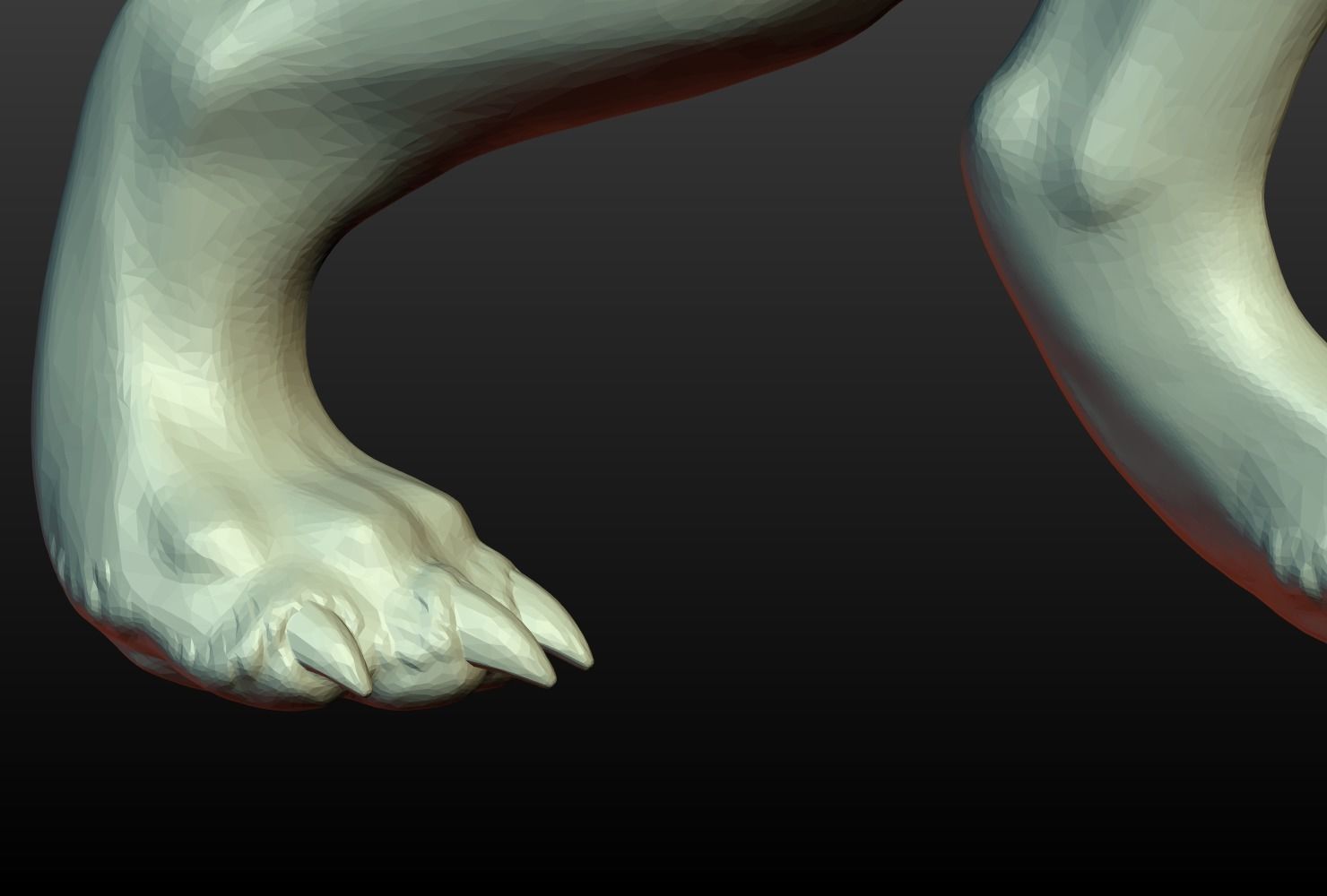 Wolf Figurine 3D print model_10