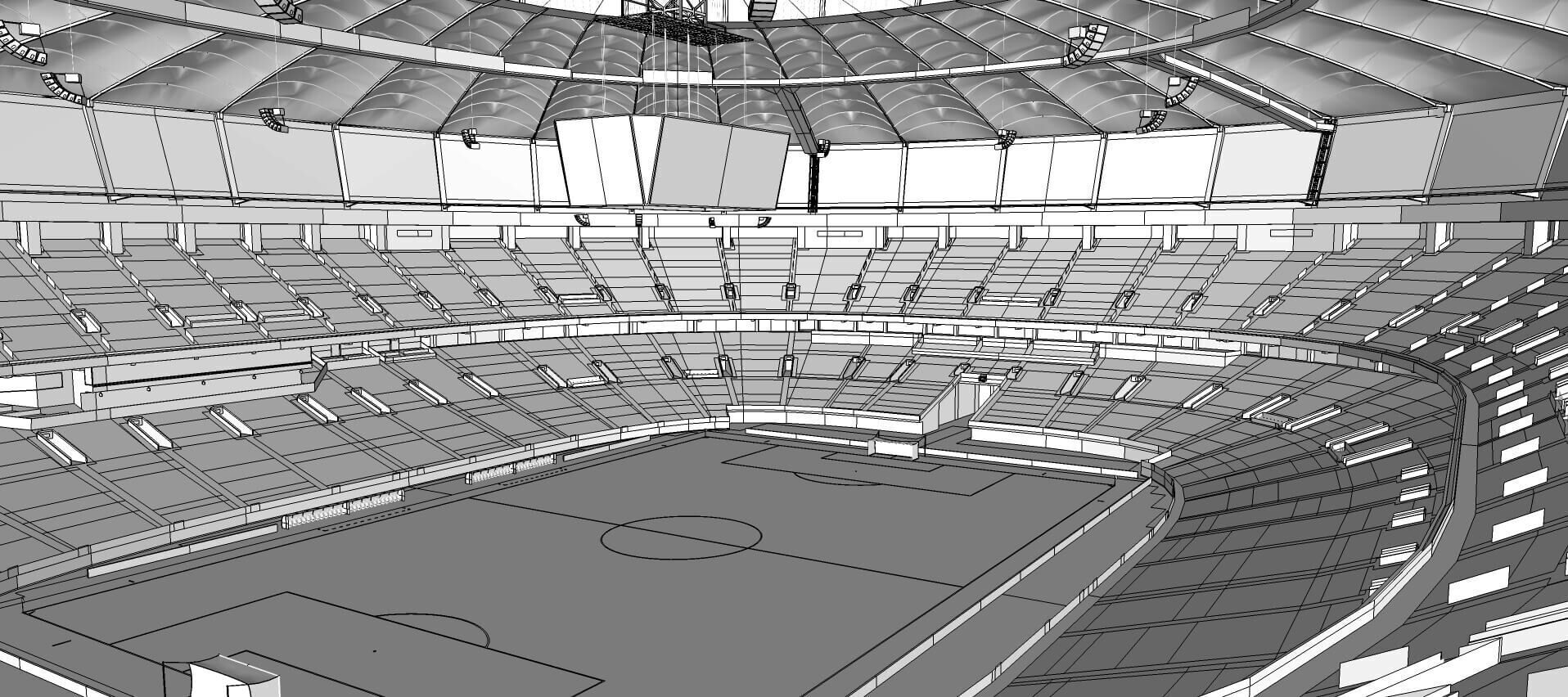 BC Place Stadium - Vancouver - Canada 3D model_10