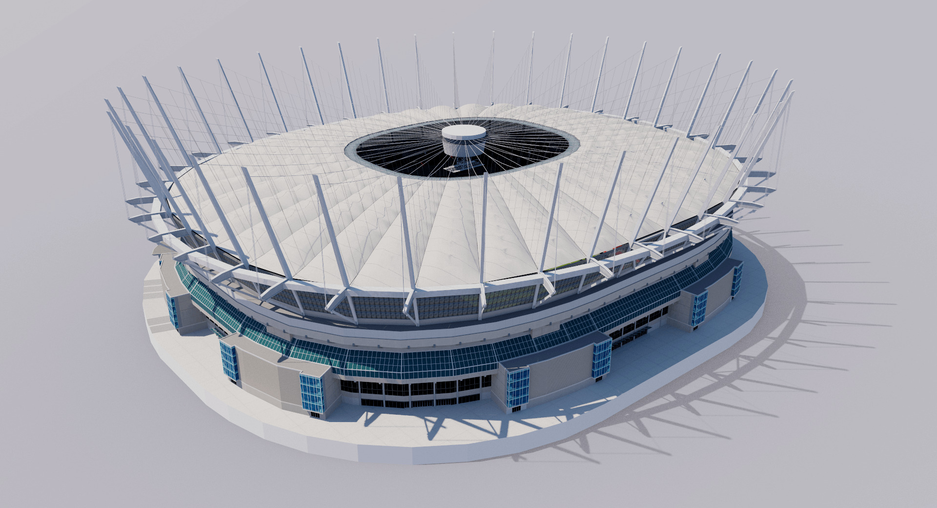 BC Place Stadium - Vancouver - Canada 3D model_5