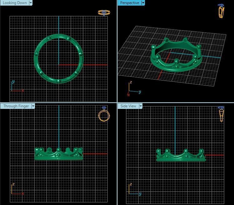 Ring T00708 3D print model_2
