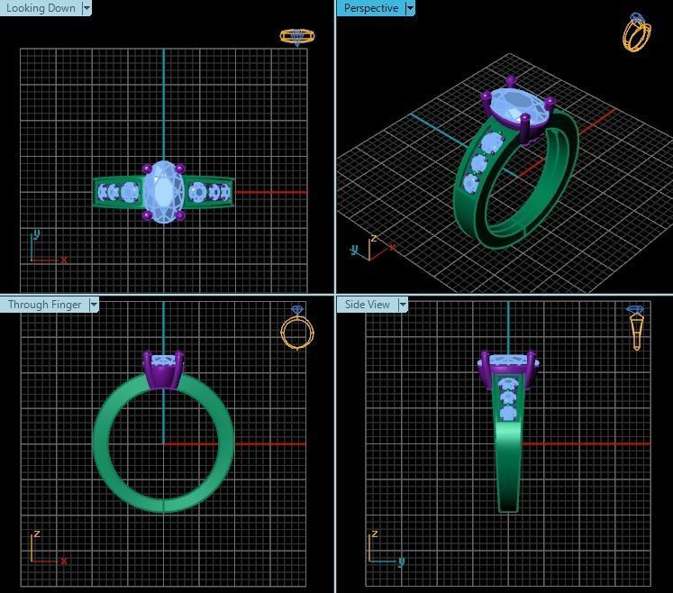 Ring T00712 3D print model_2