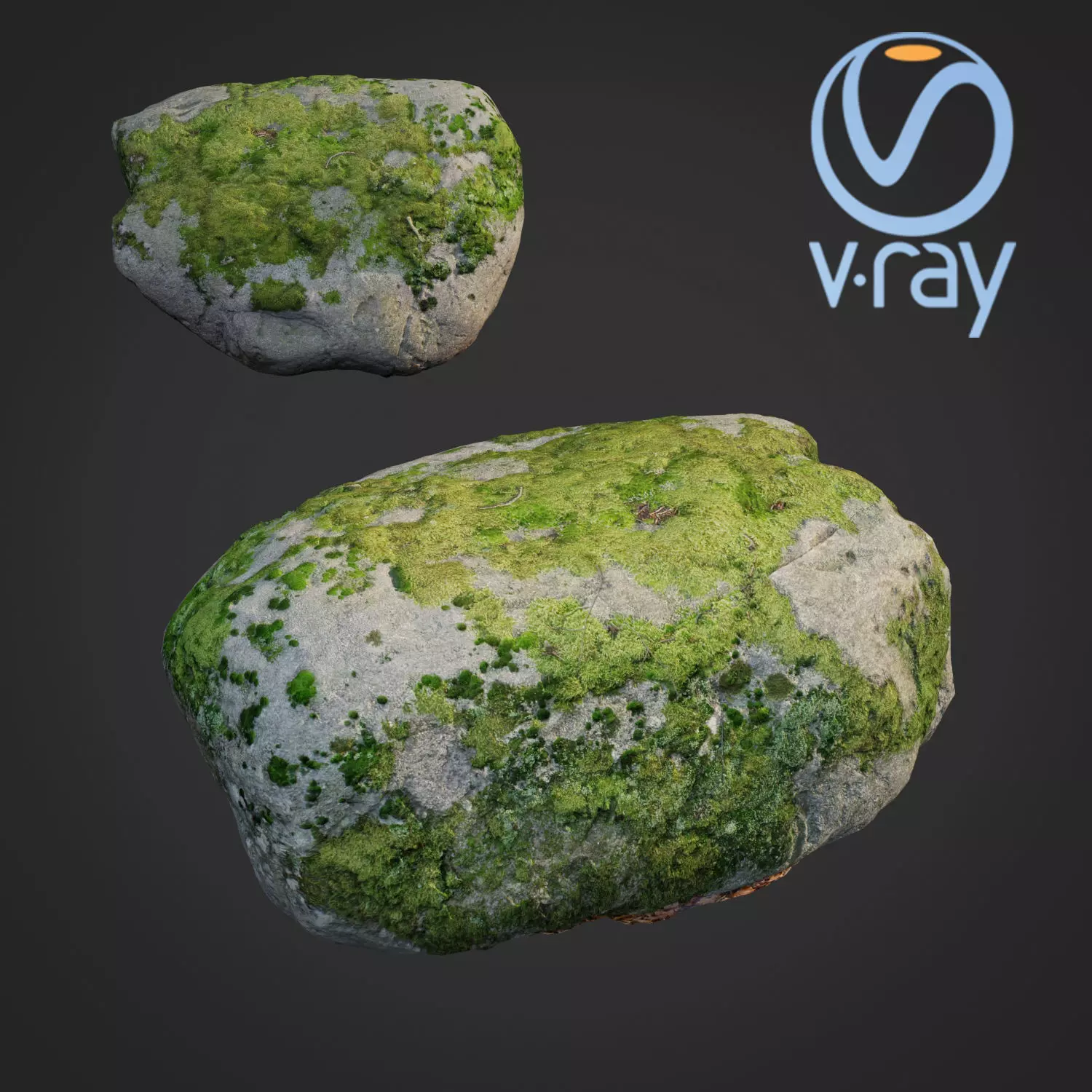 3d scanned nature stone 41 Low-poly 3D model_0