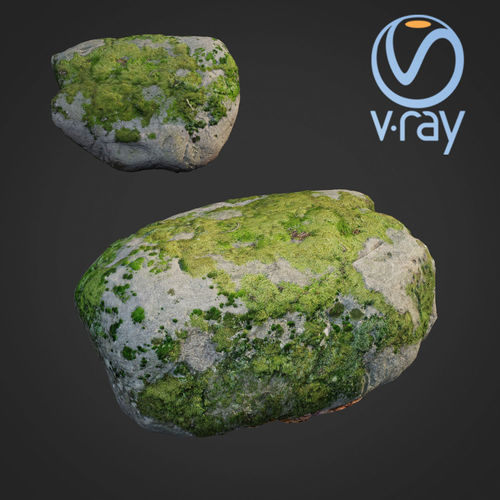 3d scanned nature stone 41 Low-poly 3D model