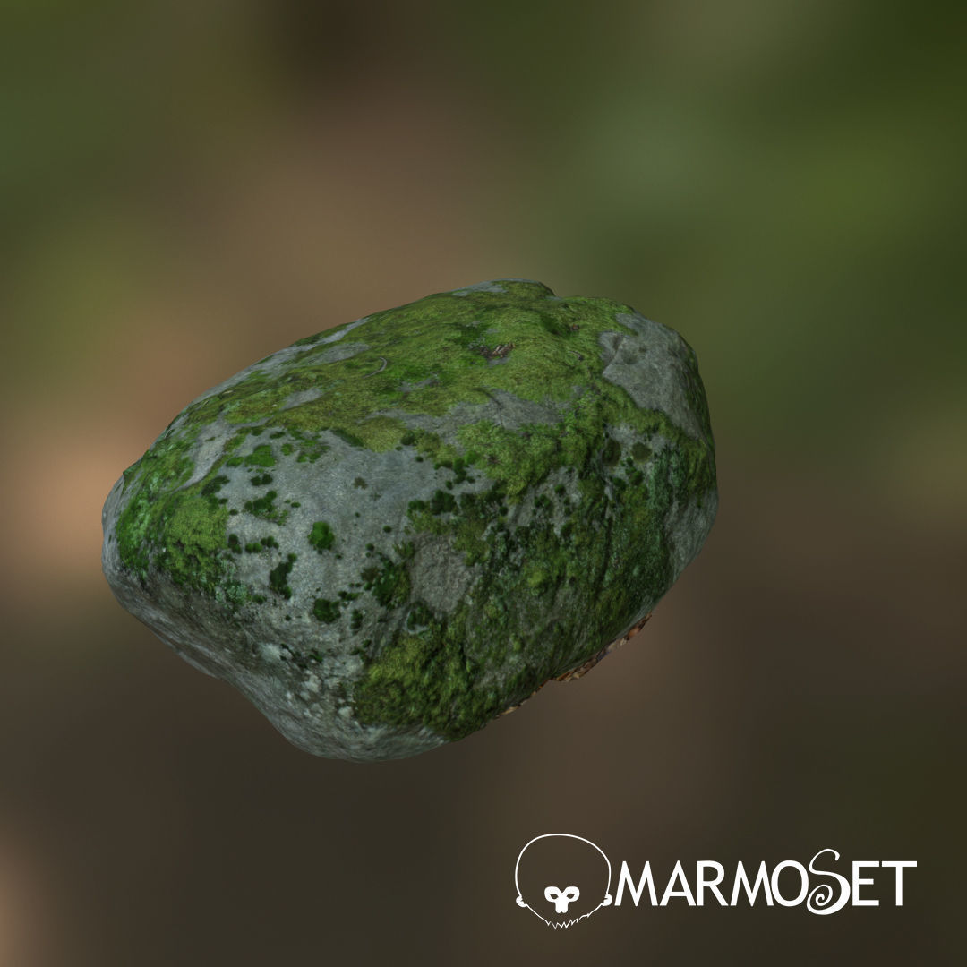 3d scanned nature stone 41 Low-poly 3D model_4