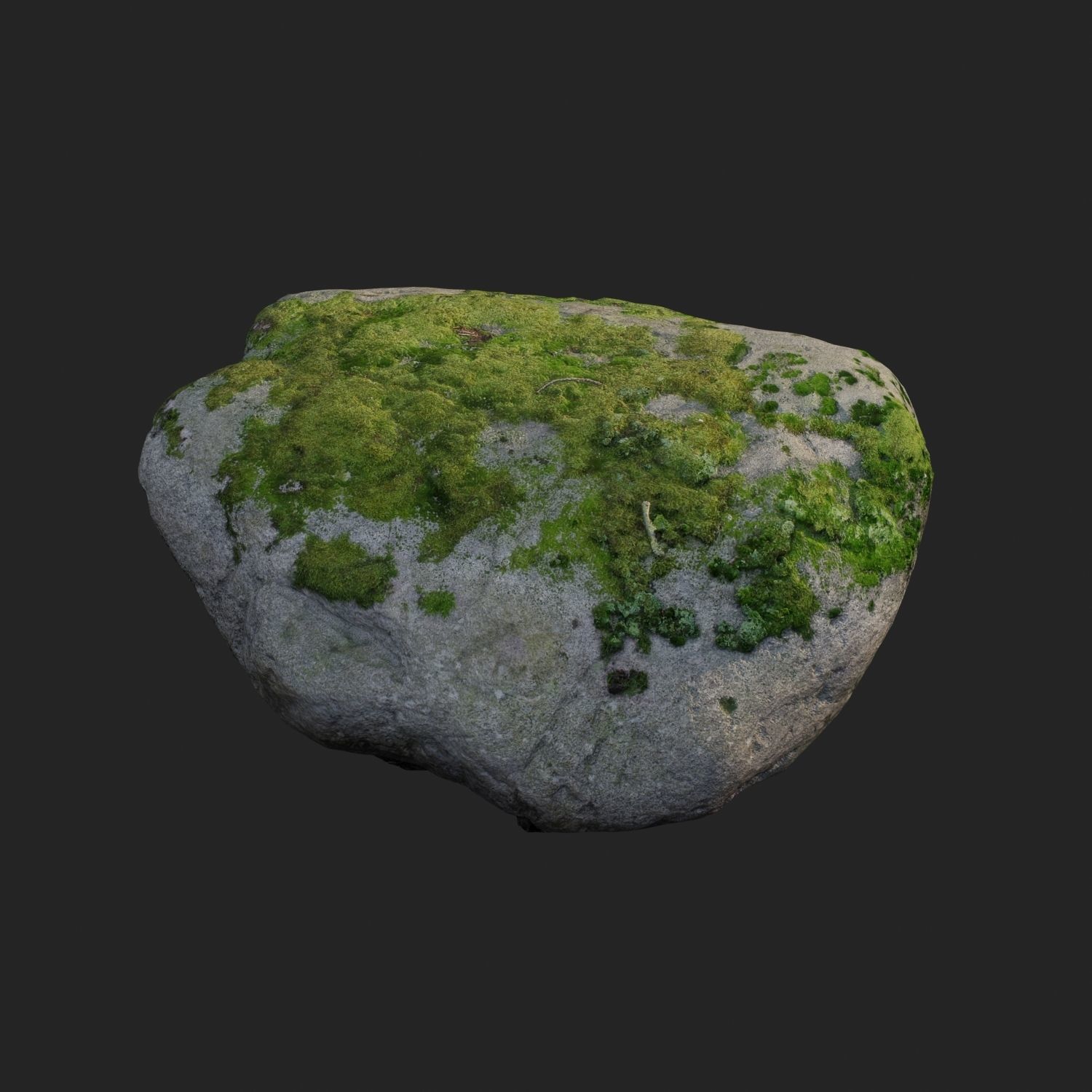 3d scanned nature stone 41 Low-poly 3D model_1