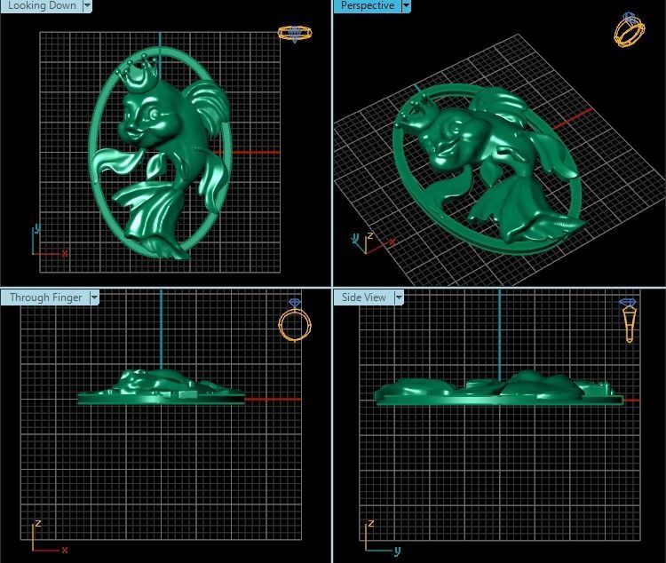Pendant T00714 3D print model_2