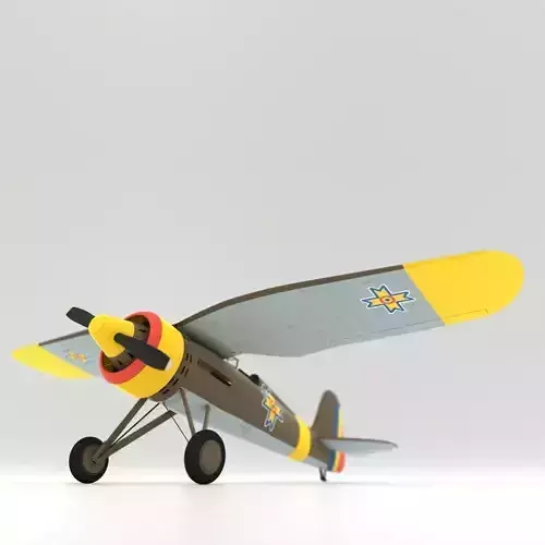 Very simple PZL P11c Romanian Air Force 3D model