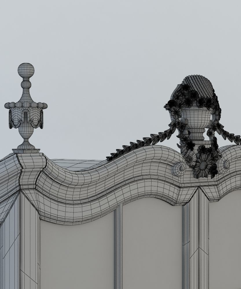 CABINET OF QUEEN ANNE STYLE 3D model_9