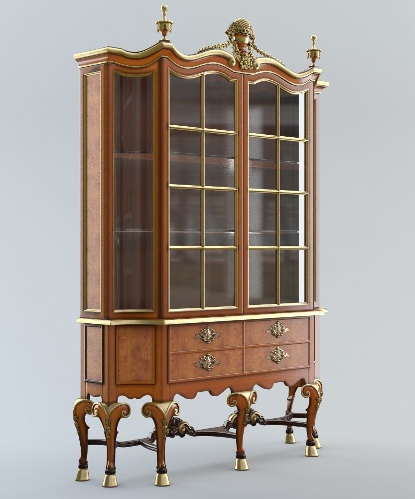 CABINET OF QUEEN ANNE STYLE 3D model_3