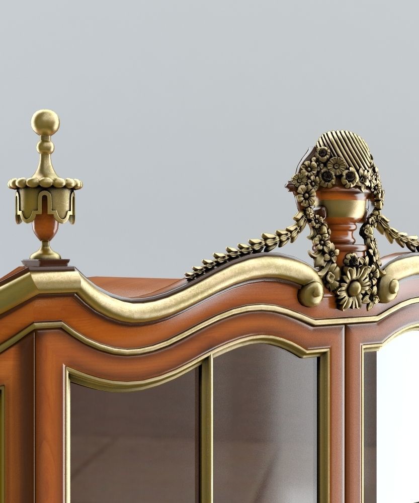 CABINET OF QUEEN ANNE STYLE 3D model_1