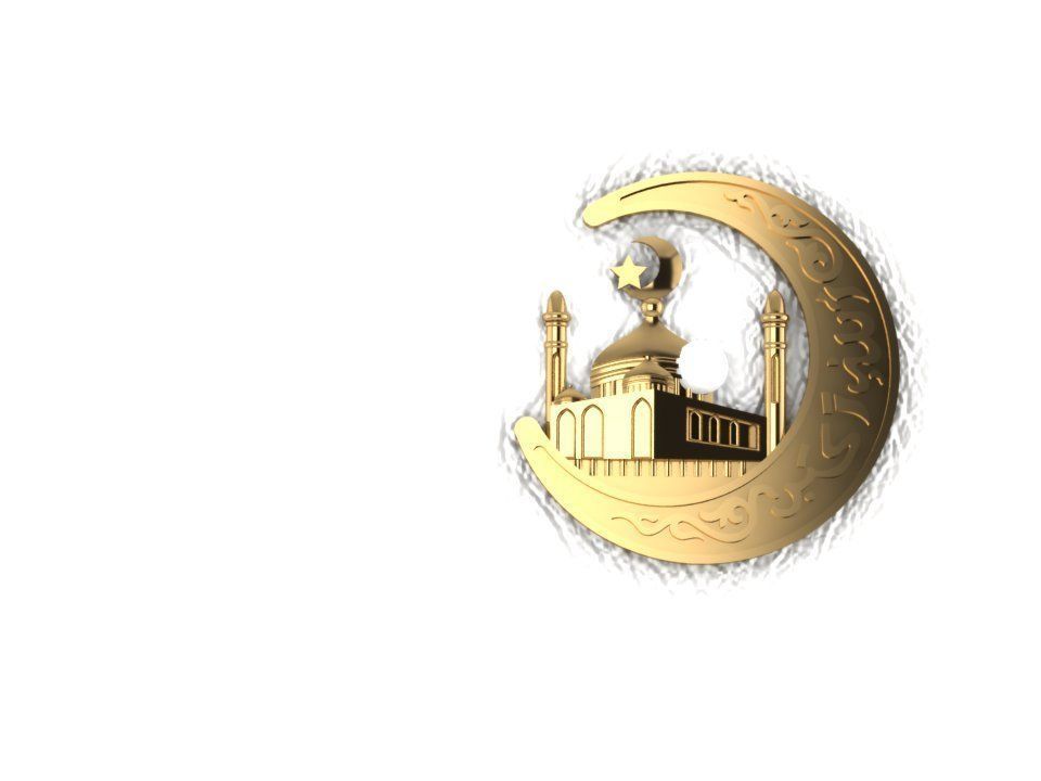 Mosque crescent 3D print model_3