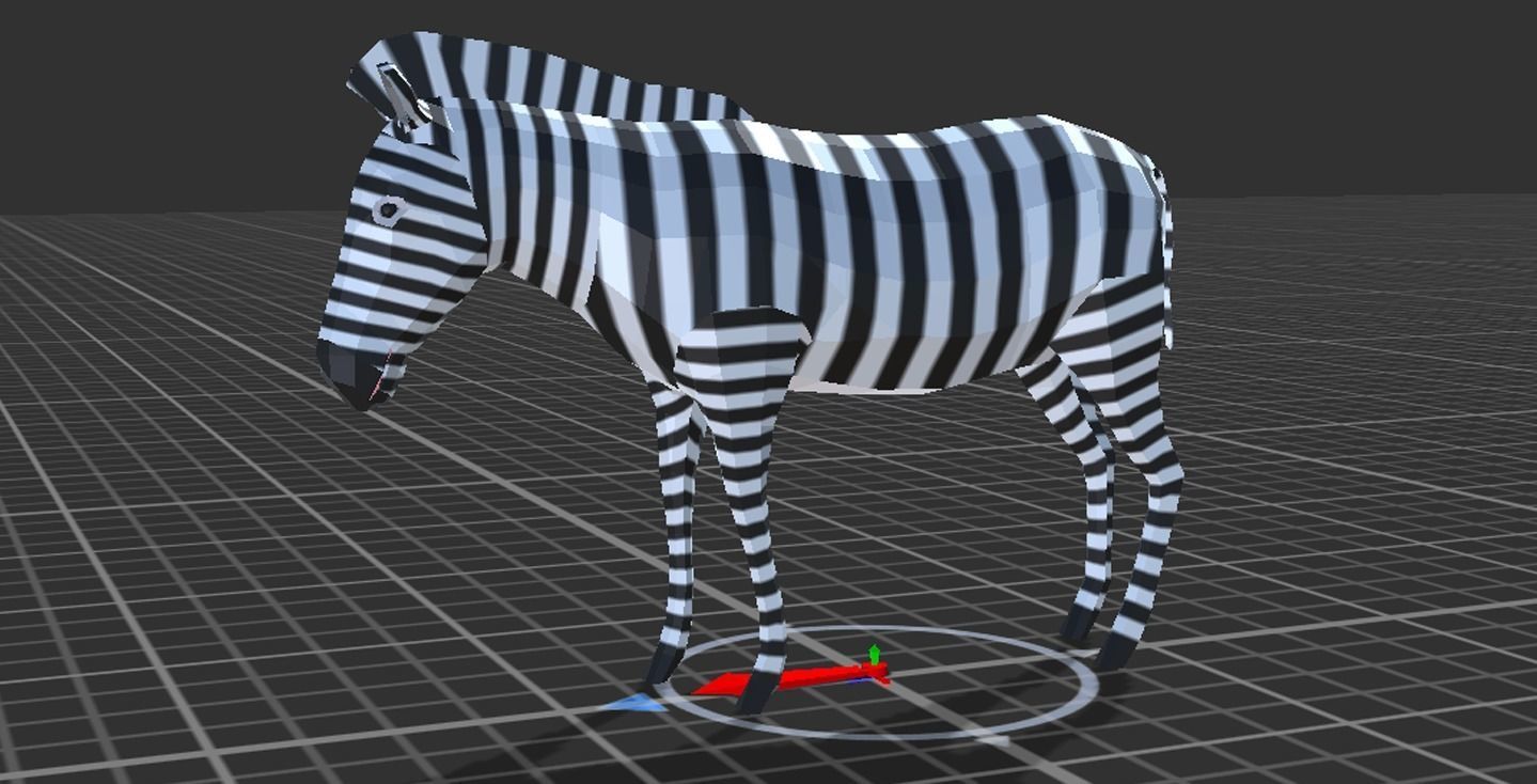 Lowpoly african animal  Low-poly 3D model_12