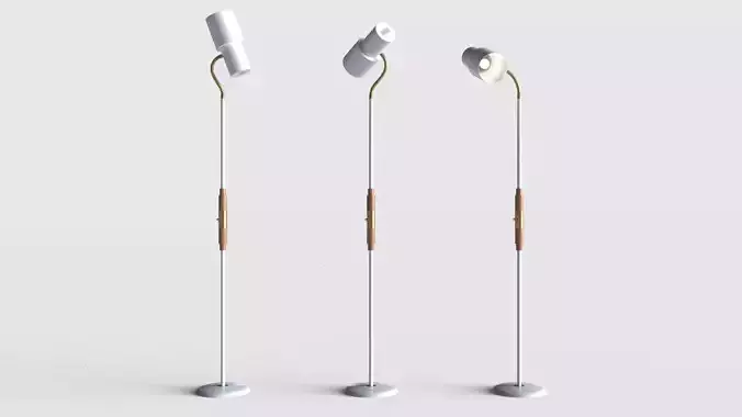 Floor lamp Low-poly 3D model
