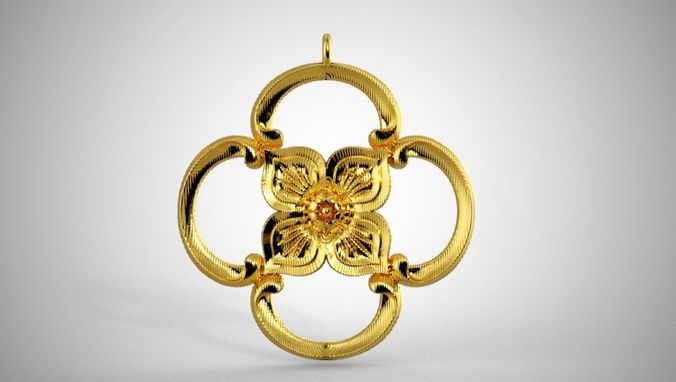 Clover Pendant 3D print model