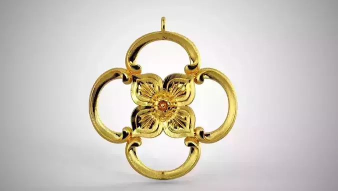 Clover Pendant 3D print model