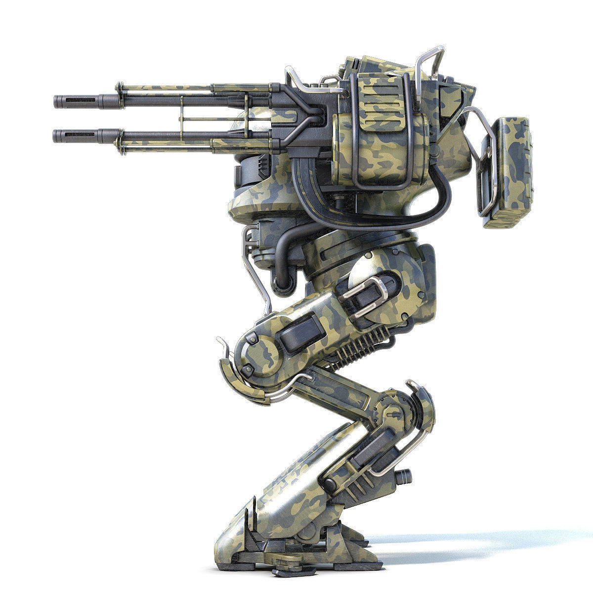 Robot rocket launcher 3D model_7