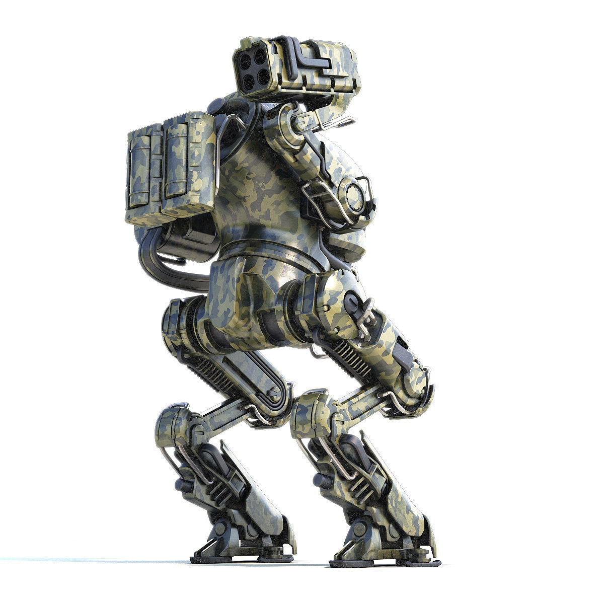 Robot rocket launcher 3D model_3