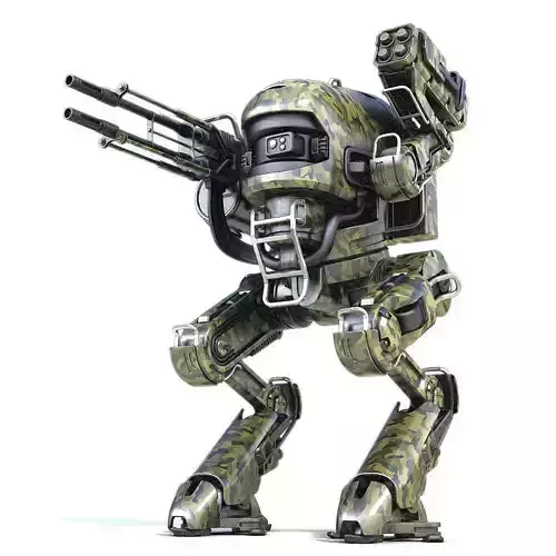 Robot rocket launcher 3D model