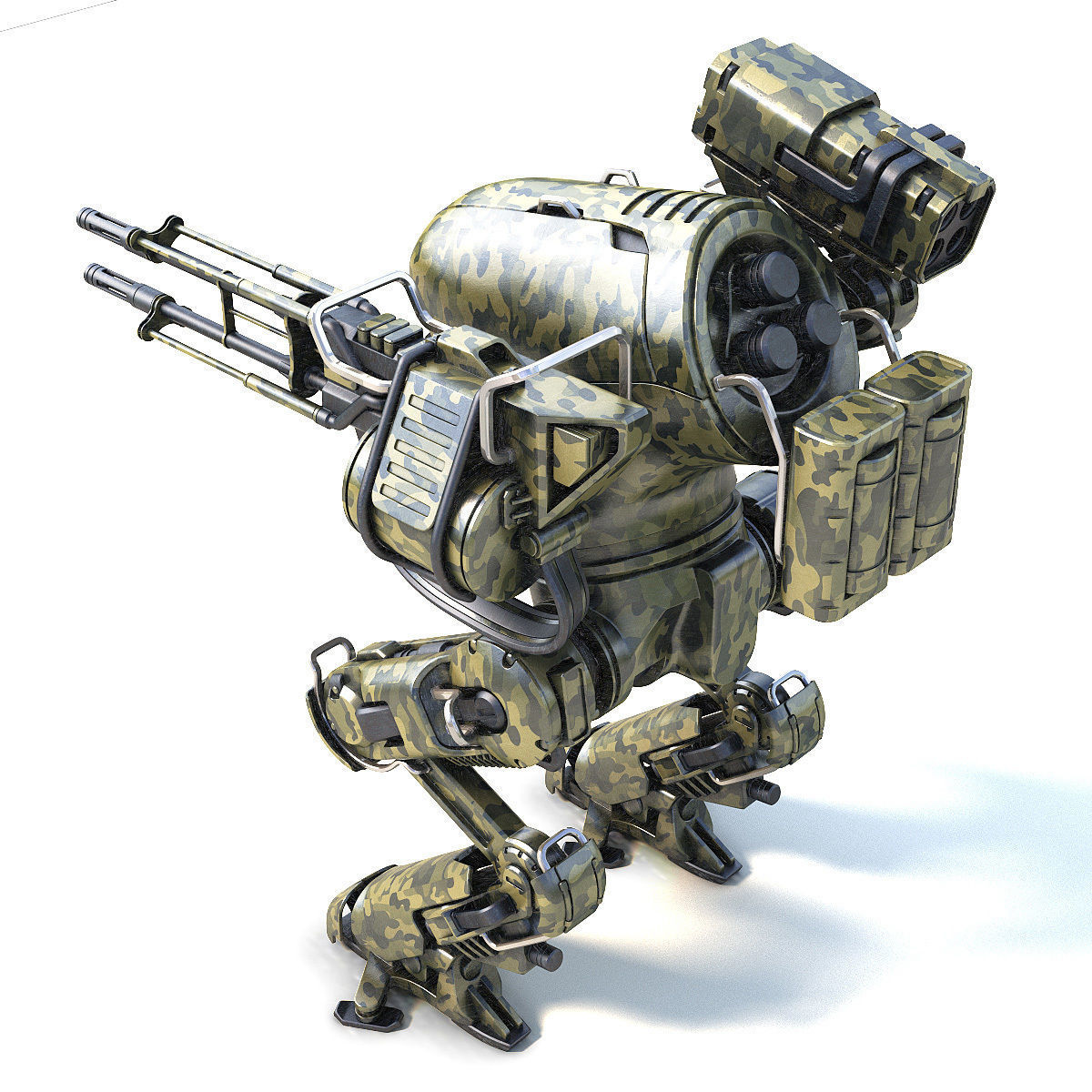 Robot rocket launcher 3D model_6