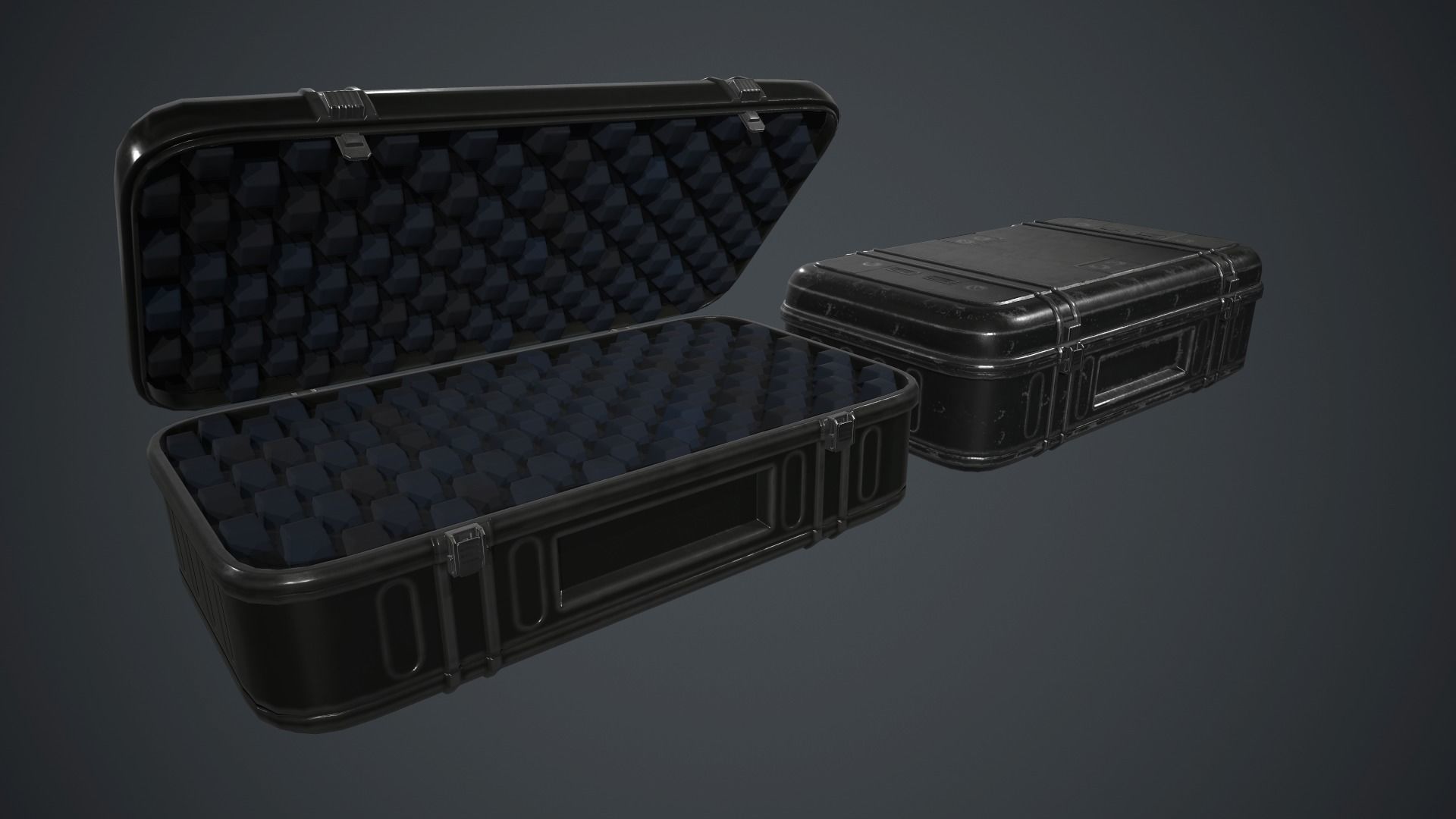 Military Weapon Case PBR Game Ready Low-poly 3D model_1