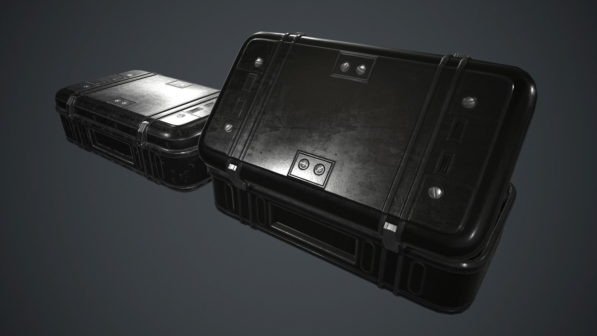 Military Weapon Case PBR Game Ready Low-poly 3D model_5